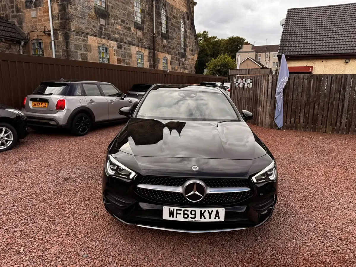 Used Mercedes CLA180 AMG Line Premium 136 HP (100 kW) 2019 Black Coupe