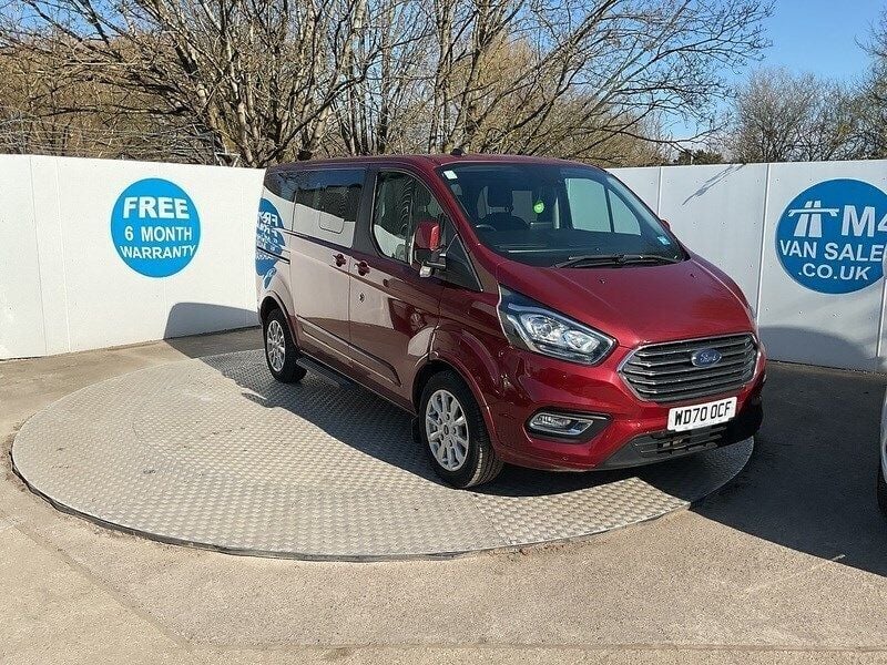 Kapoor red (premium colour) Used 2021 Ford Tourneo Custom Titanium Sedan | £20,995 (Super price) - Image 1/4