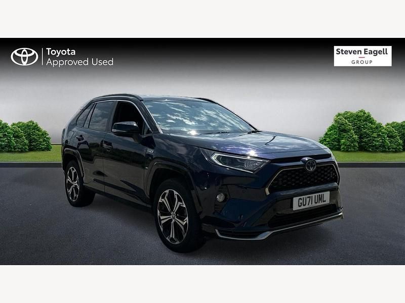 Blue/black Used 2021 Toyota RAV4 Hybrid SUV | £31,419 (Expensive) - Image 1/3