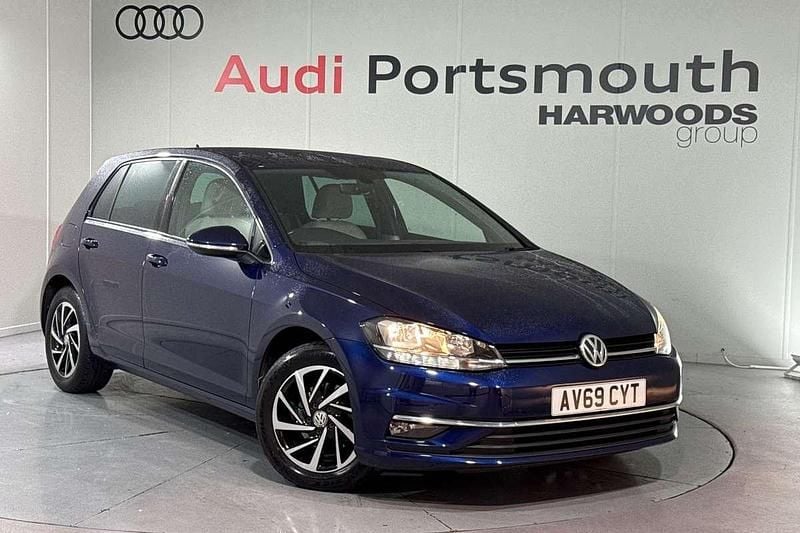 Blue Used 2019 VW Golf VII Match Hatchback | £16,690 (Fair price) - Image 1/4