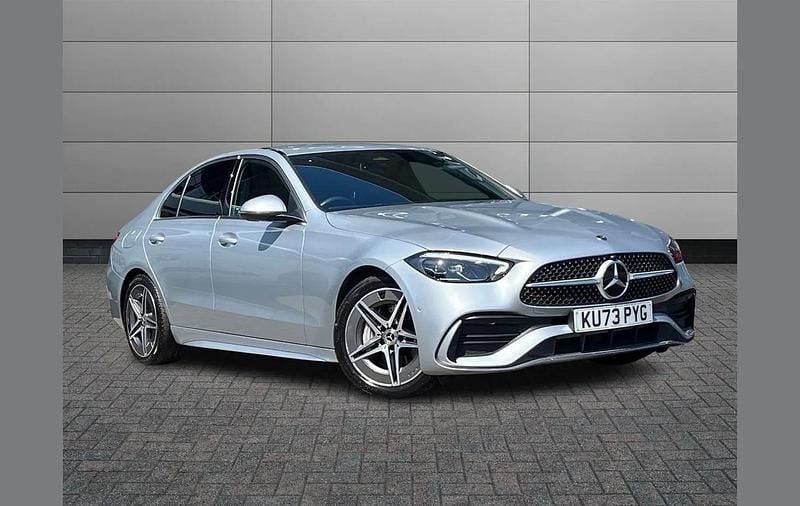 Used Mercedes C200 AMG line 201 HP (147 kW) 2024 Silver Sedan