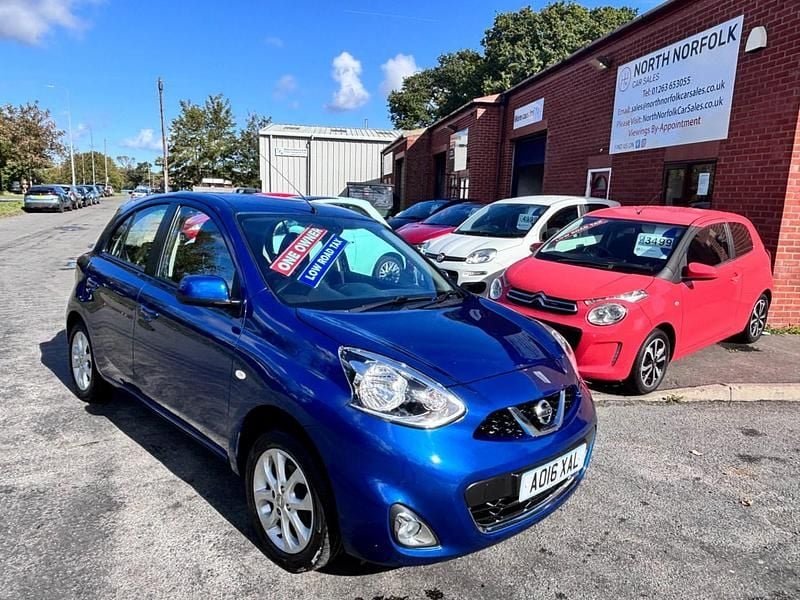 Used Nissan Micra Acenta 2016 Blue Hatchback