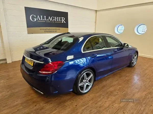 Used Mercedes C220 AMG line 2018 Blue Sedan