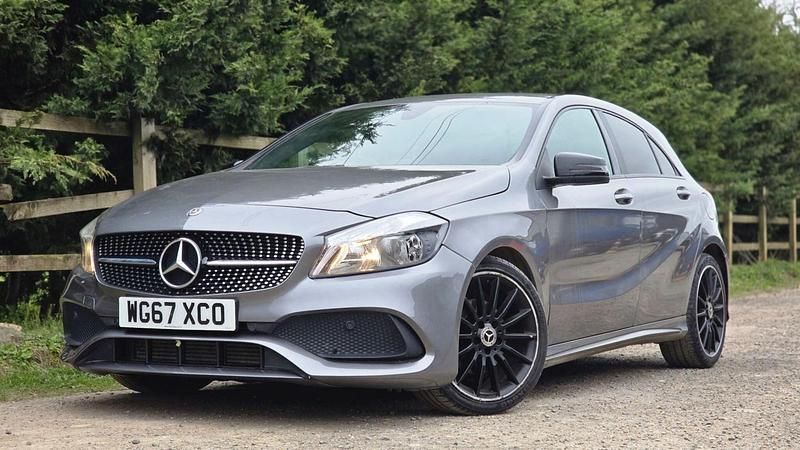 Used Mercedes A200 AMG line 156 HP (114 kW) 2018 Grey Hatchback
