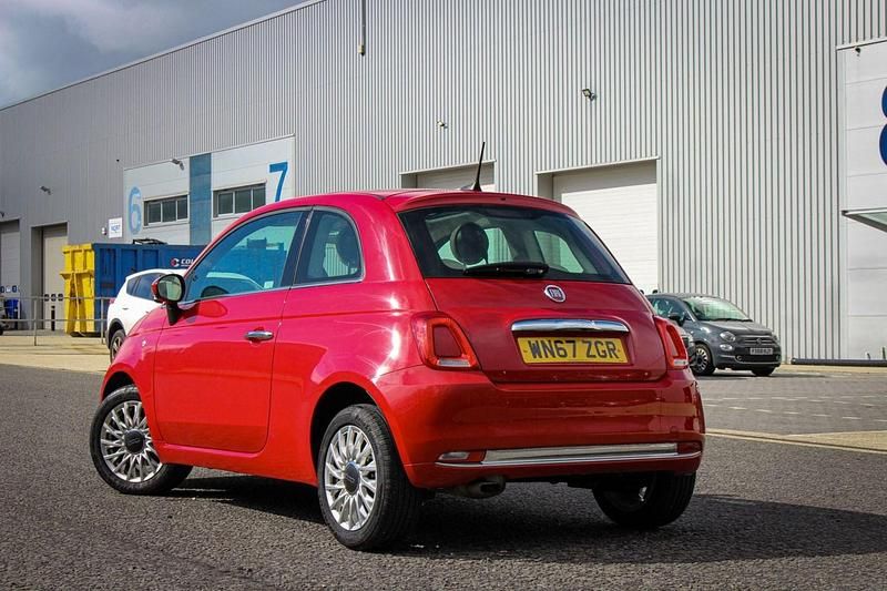 Used Fiat 500 Lounge 69 HP (50 kW) 2017 Red Hatchback