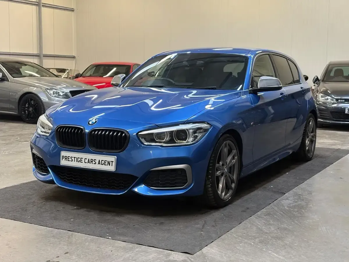 Used BMW M140 M Sport 335 HP (246 kW) 2017 Blue Hatchback