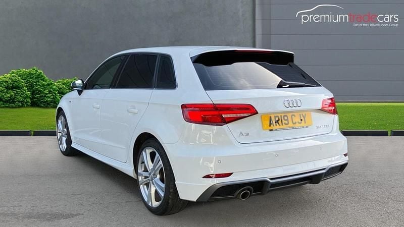 Used Audi A3 Sportback S-Line 2019 White Hatchback