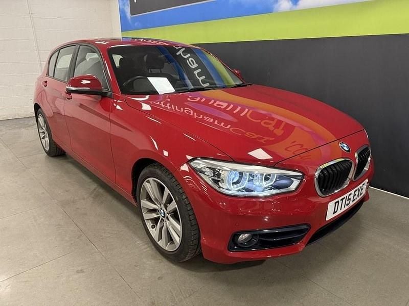Used BMW 118 Sport Line 136 HP (100 kW) 2015 Red Hatchback