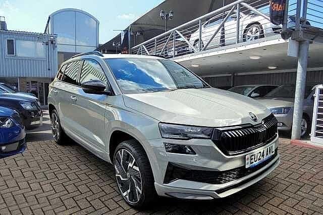 Used Skoda Karoq SportLine 150 HP (110 kW) 2024 Grey SUV