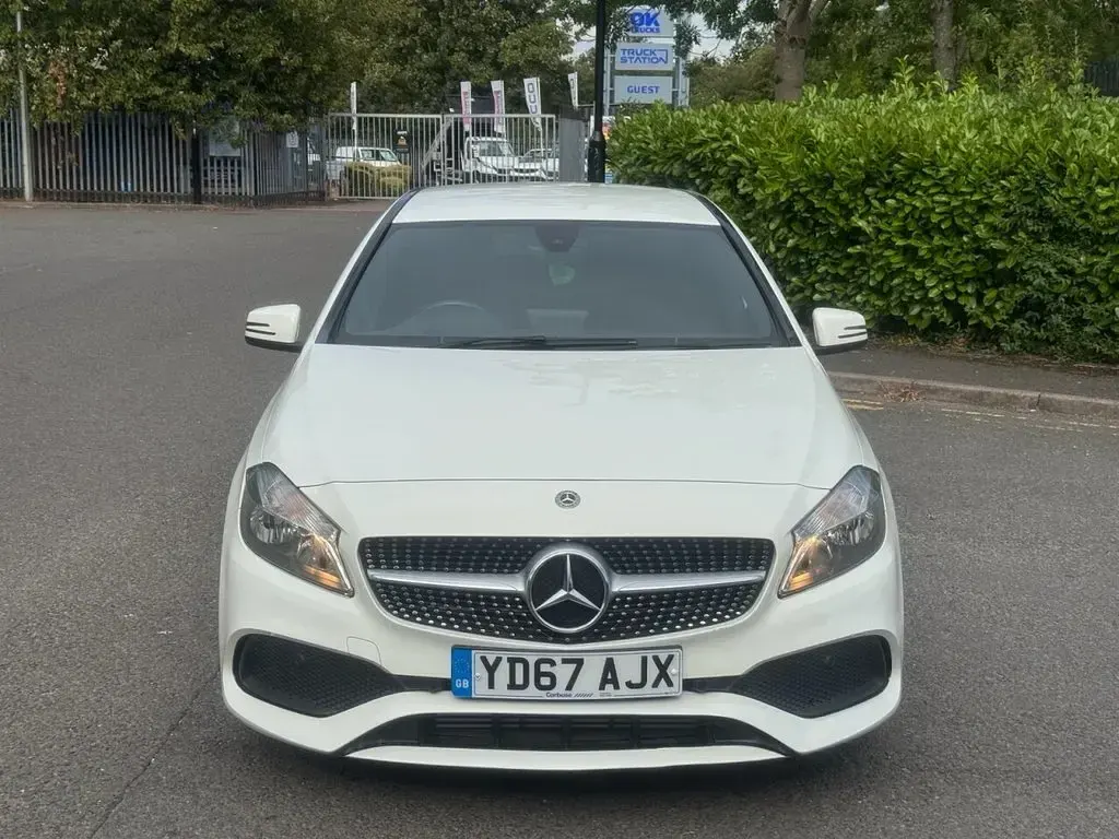 Used Mercedes A220 AMG line 177 HP (130 kW) 2017 White Hatchback