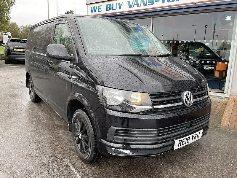 Used VW T6 Highline 101 HP (74 kW) 2018 Black Van