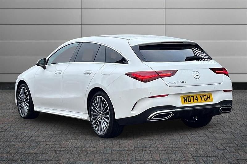 Used Mercedes CLA250e AMG Line Premium 218 HP (160 kW) 2025 Polar white Sedan