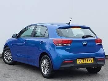 Used Kia Rio 99 HP (72 kW) 2023 Blue Hatchback