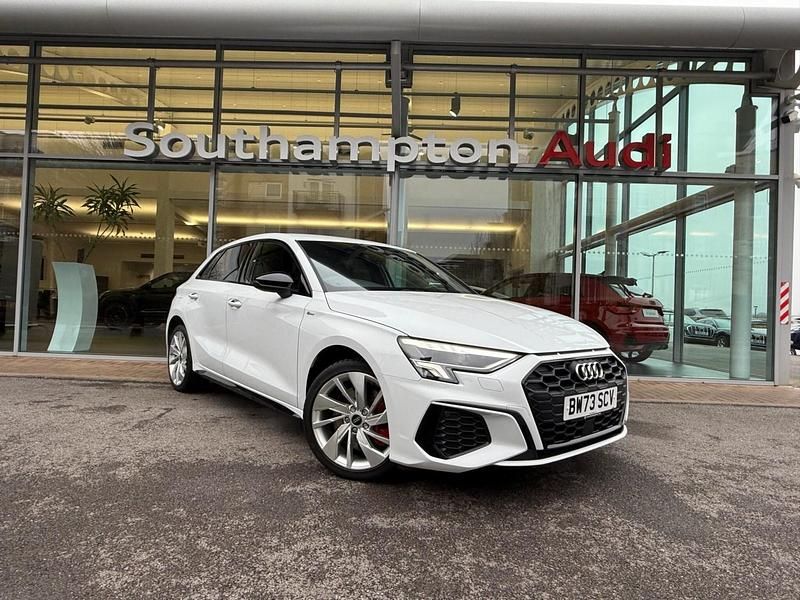 Used Audi A3 Sportback e-tron S-Line 2024 White Hatchback