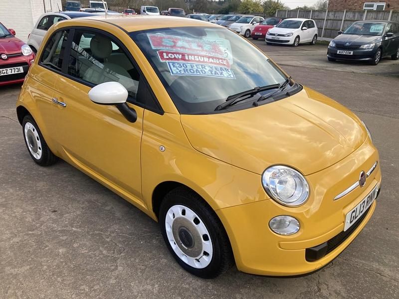 Used Fiat 500 69 HP (50 kW) 2013 Yellow Hatchback