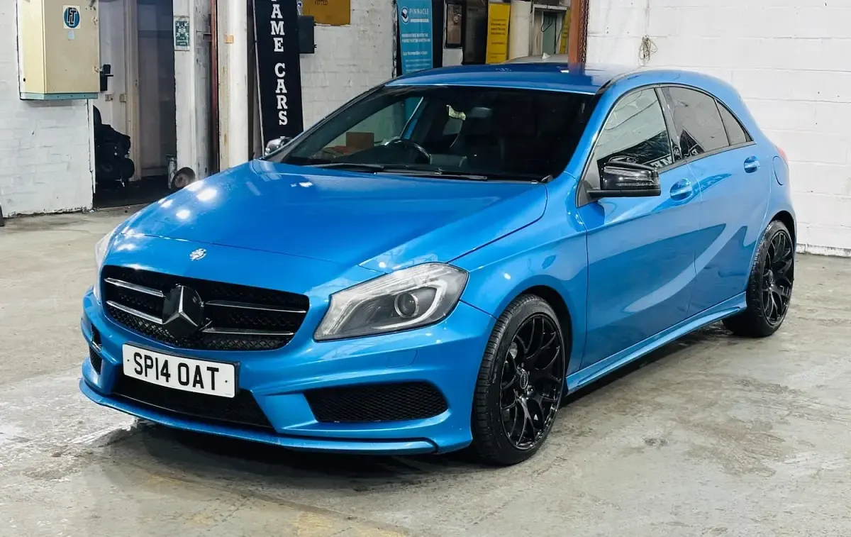 Used Mercedes A220 AMG 170 HP (125 kW) 2014 Blue Hatchback
