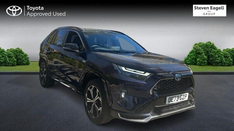 Blue/black Used 2023 Toyota RAV4 Hybrid SUV | £36,983 (Expensive) - Image 1/4