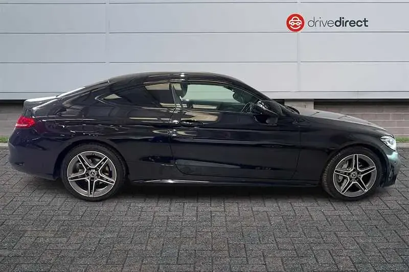 Used Mercedes C220 AMG line 194 HP (142 kW) 2018 Black Coupe