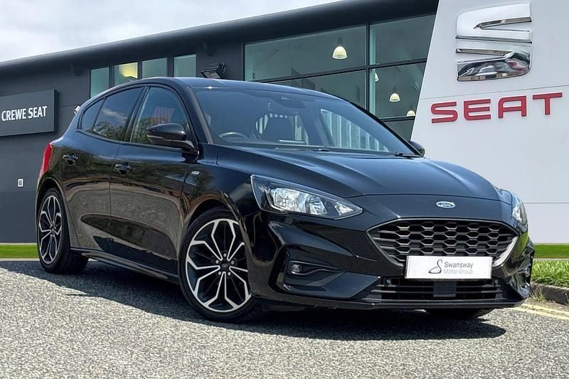 Black Used 2019 Ford Focus ST-Line X Hatchback | £11,490 (Good price) - Image 1/4