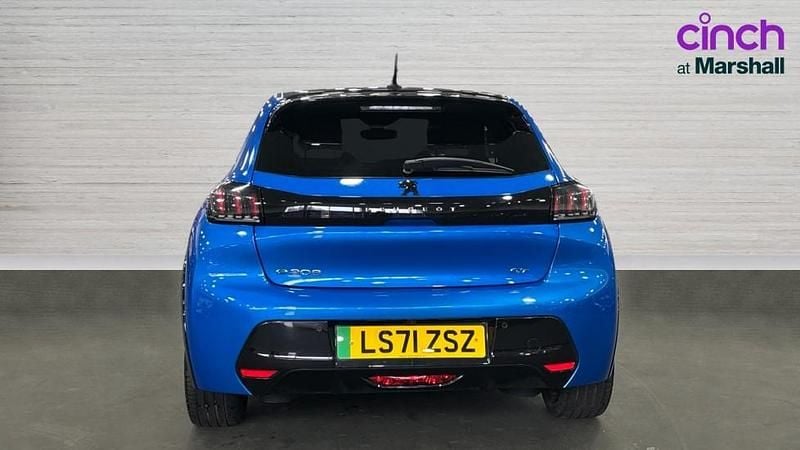 Used Peugeot e-208 Premium 100 kW (136 HP) 2021 Blue Hatchback