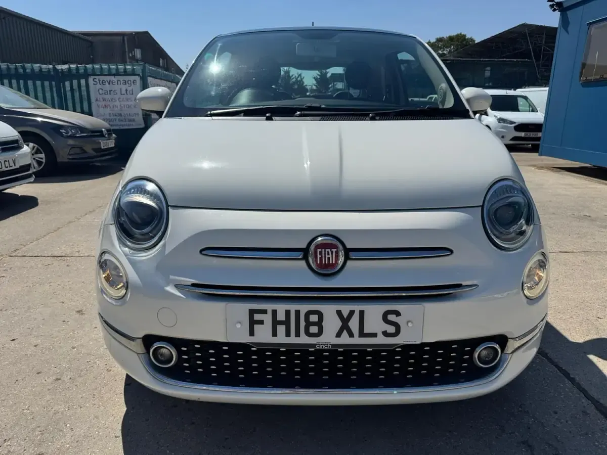 Used Fiat 500 Lounge 69 HP (50 kW) 2018 White Hatchback