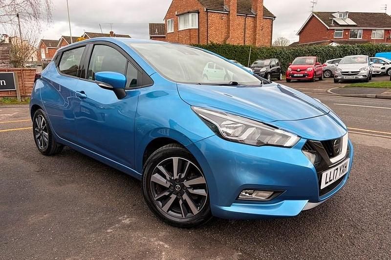 Used Nissan Micra Acenta 90 HP (66 kW) 2017 Blue Hatchback