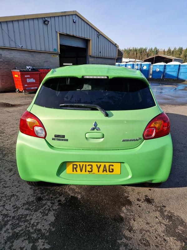 Used Mitsubishi Mirage 2013 Green Hatchback
