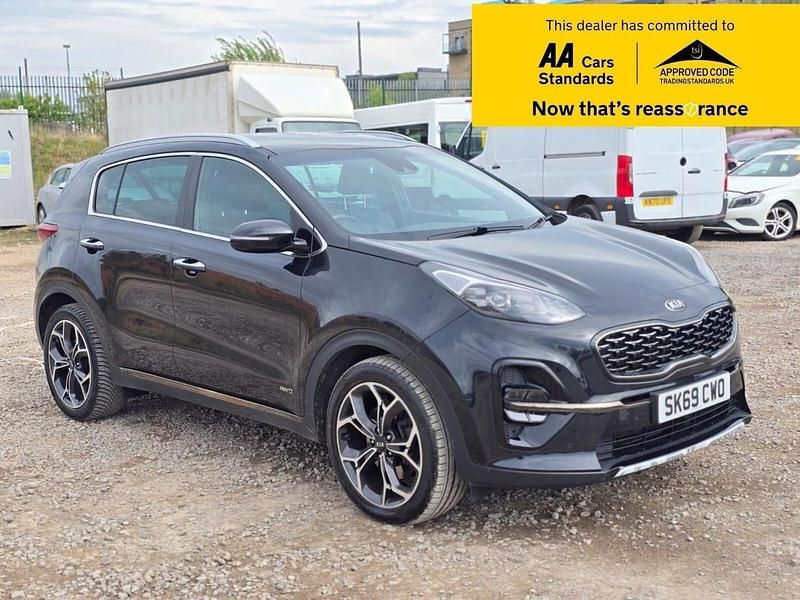 Black Used 2019 Kia Sportage 4 SUV | £12,988 (Good price) - Image 1/4
