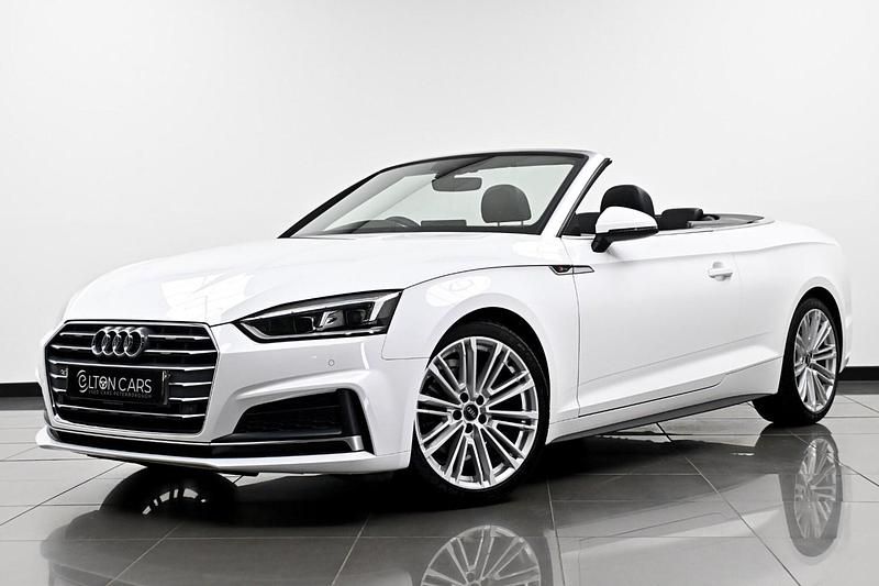 White Used 2018 Audi A5 Cabriolet S-Line Cabriolet | £18,495 (Fair price) - Image 1/4
