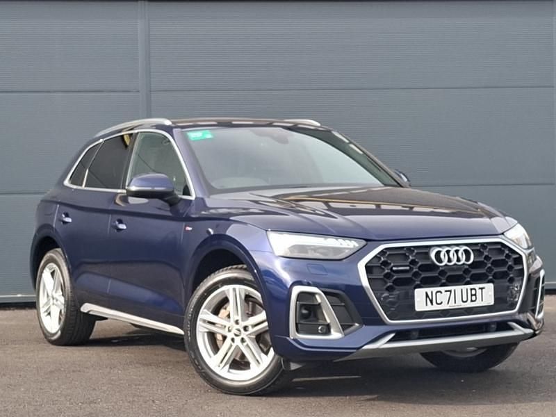 Blue Used 2021 Audi Q5 S-Line SUV | £29,998 (Fair price) - Image 1/4