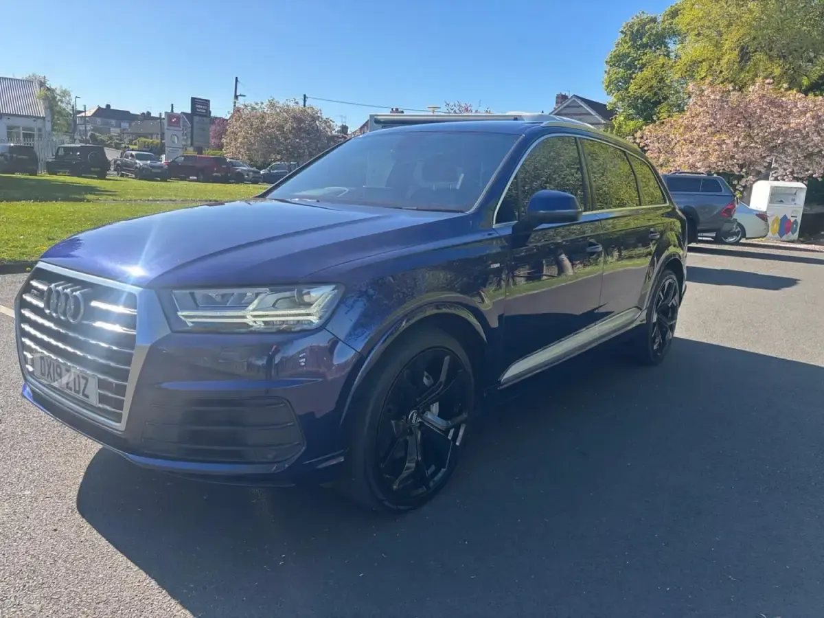Begagnad Audi Q7 S-Line 231 HK (169 kW) 2019 Blå SUV