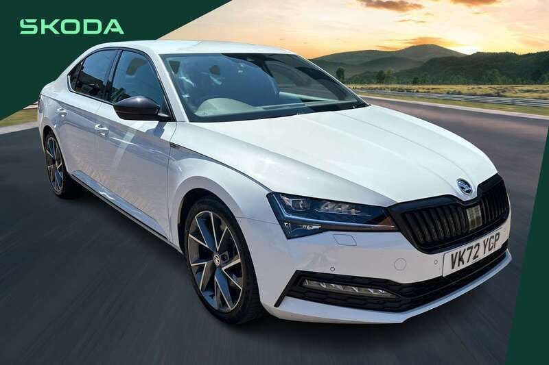 White Used 2022 Skoda Superb SportlinePlus Hatchback | £24,995 (Fair price) - Image 1/4