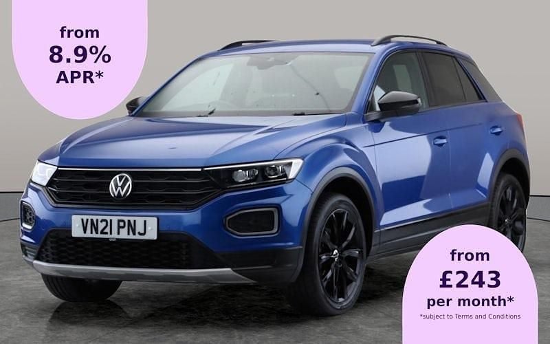 Blue Used 2021 VW T-Roc Black Edition SUV | £17,496 (Fair price) - Image 1/2