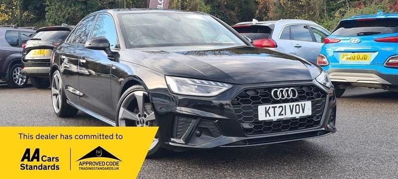 Used Audi A4 Black Edition 163 HP (119 kW) 2021 Black Sedan