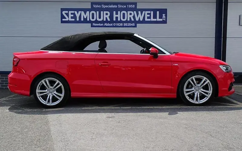 Used Audi A3 Cabriolet S-Line 150 HP (110 kW) 2016 Red Cabriolet