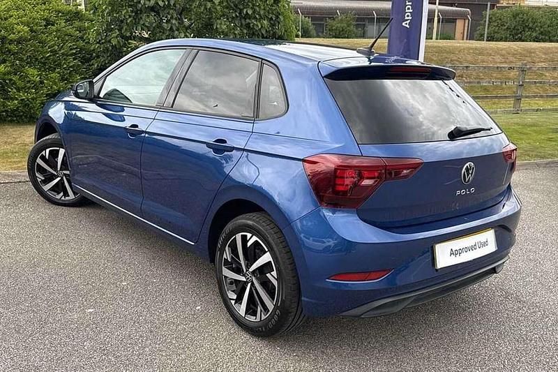Used VW Polo Match 95 HP (69 kW) 2024 Blue Hatchback