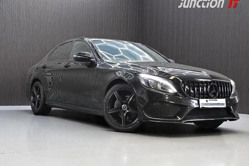 Black Used 2017 Mercedes C220 AMG line Sedan | £12,475 (Fair price) - Image 1/1