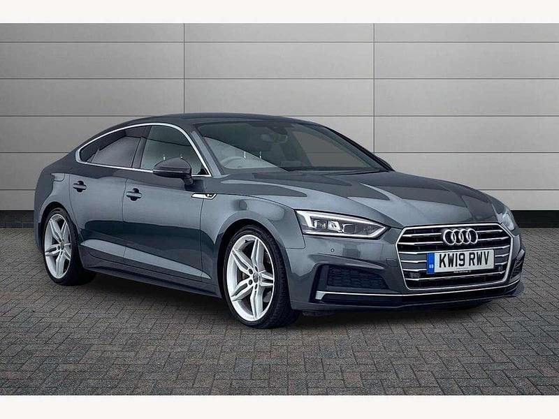 Grey Used 2019 Audi A5 Sportback S-Line Hatchback | £16,990 (Good price) - Image 1/3