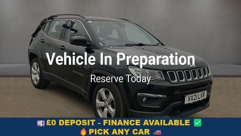 Black Used 2021 Jeep Compass Longitude SUV | £11,349 (Good price) - Image 1/4