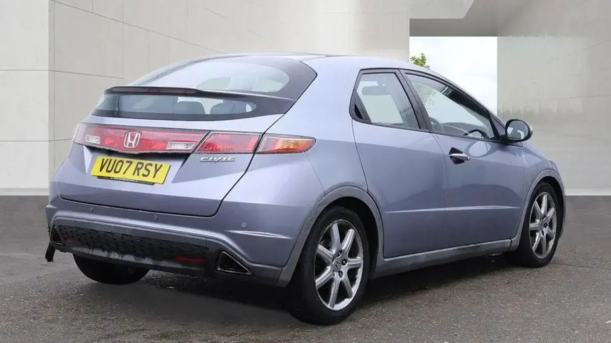 Used Honda Civic EX 2007 Blue Hatchback