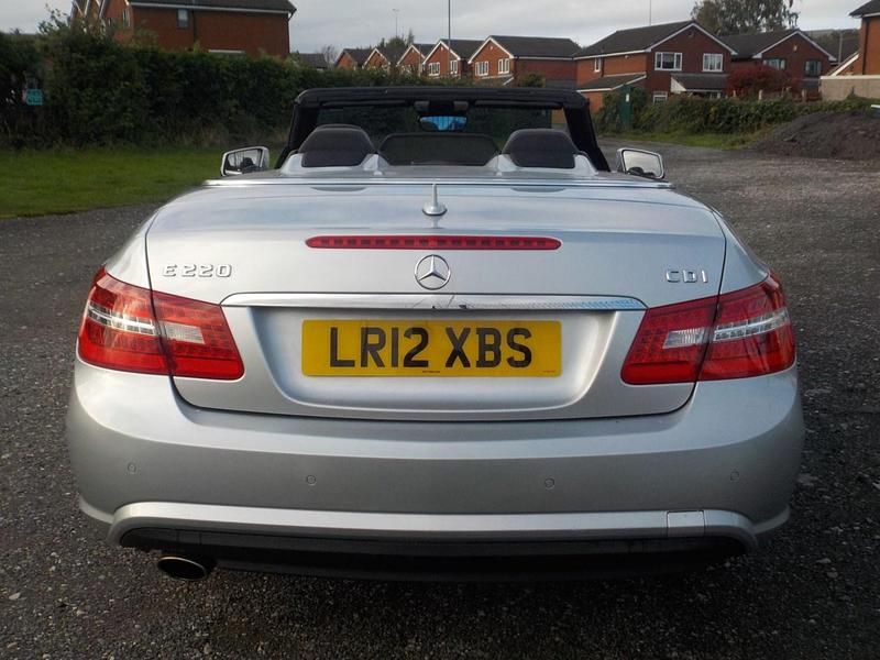 Used Mercedes E220 Sport Edition 170 HP (125 kW) 2012 Silver Cabriolet