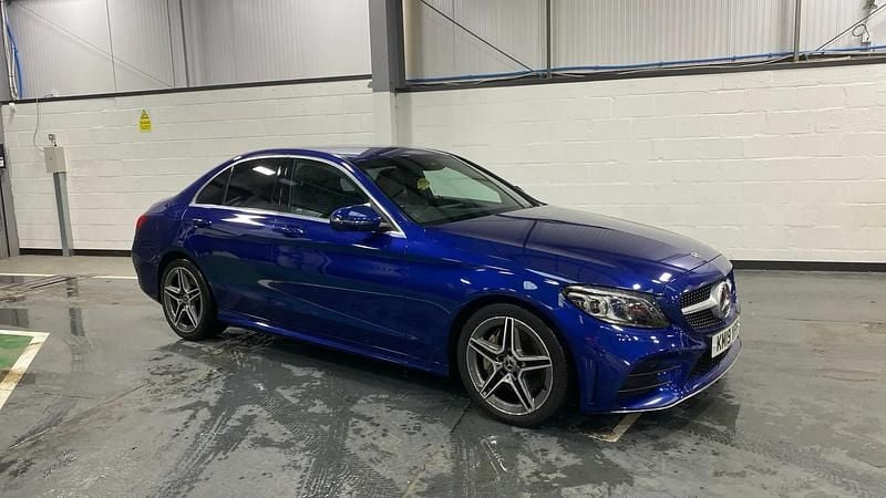 Blue Used 2019 Mercedes C300 AMG Line Premium Sedan | £18,998 (Fair price) - Image 1/4