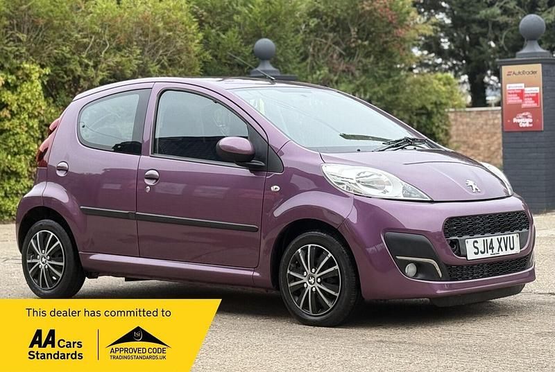 Mauve/purple Used 2014 Peugeot 107 Active Hatchback | £3,790 (Fair price) - Image 1/2
