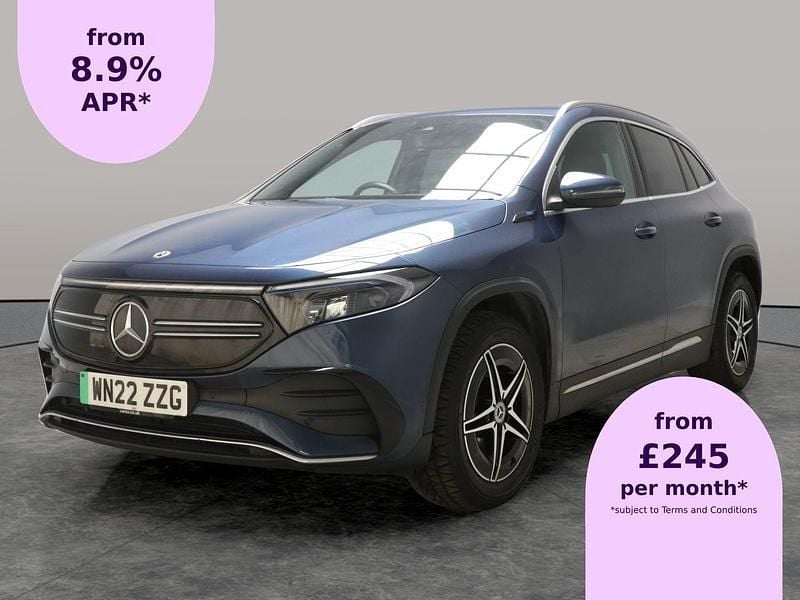 Blue Used 2022 Mercedes EQA350 AMG line SUV | £17,962 (Good price) - Image 1/2