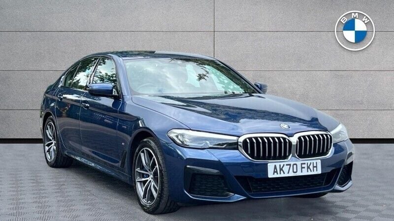 Blue Used 2020 BMW 530e M Sport | £22,494 (Good price) - Image 1/4