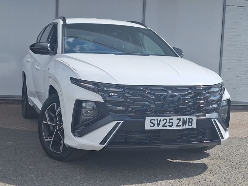 White New 2025 Hyundai Tucson N Line SUV | £30,998 (Super price) - Image 1/4