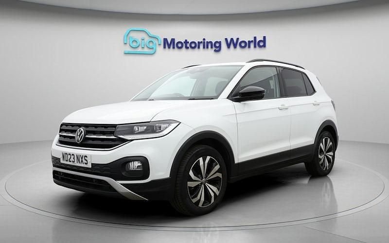 Used VW T-Cross Black Edition 110 HP (80 kW) 2023 White SUV