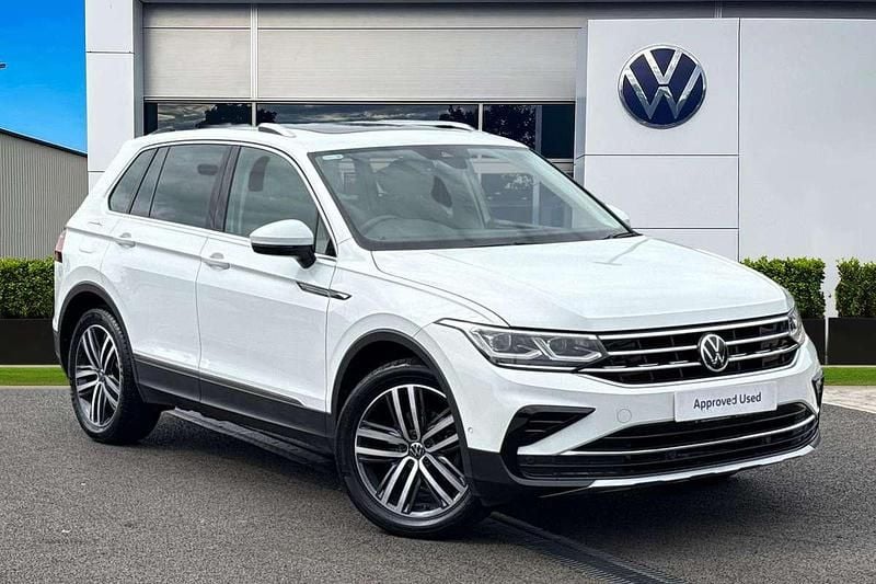 White Used 2021 VW Tiguan Elegance+ SUV | £22,990 (Good price) - Image 1/4