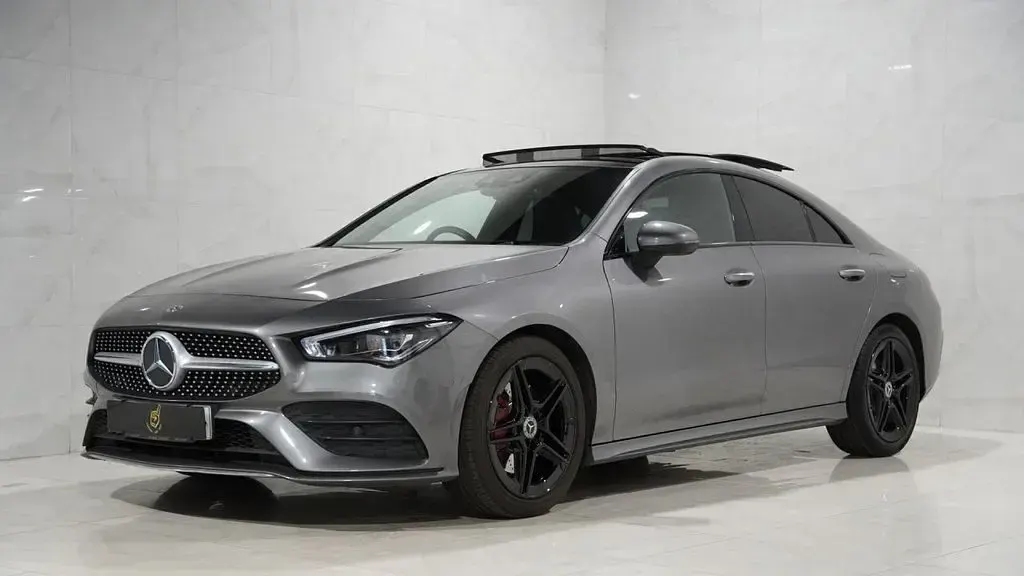 Used Mercedes CLA200 AMG line 163 HP (119 kW) 2019 Grey Coupe