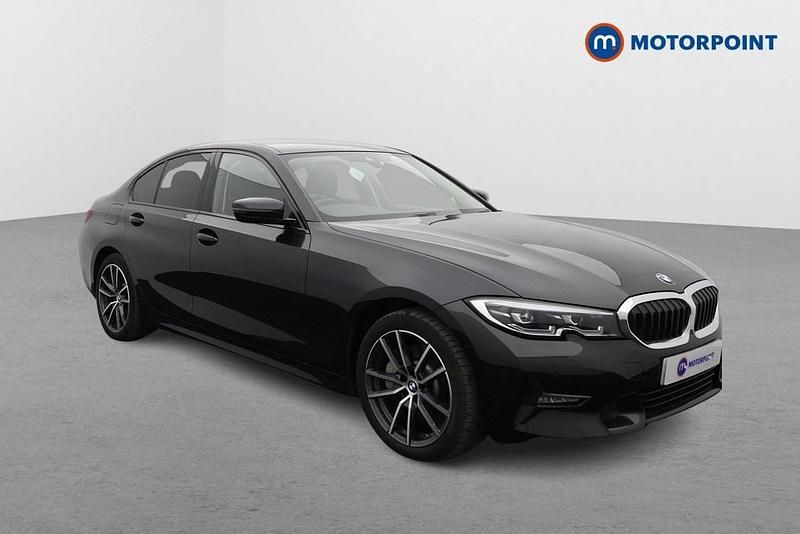 Black Used 2021 BMW 330e Sport Line Sedan | £20,349 (Fair price) - Image 1/4